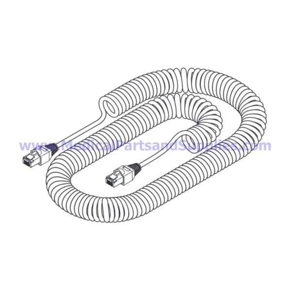 Hand Control Coiled Cord, Part MIC251 (OEM Part 015-0839-00)