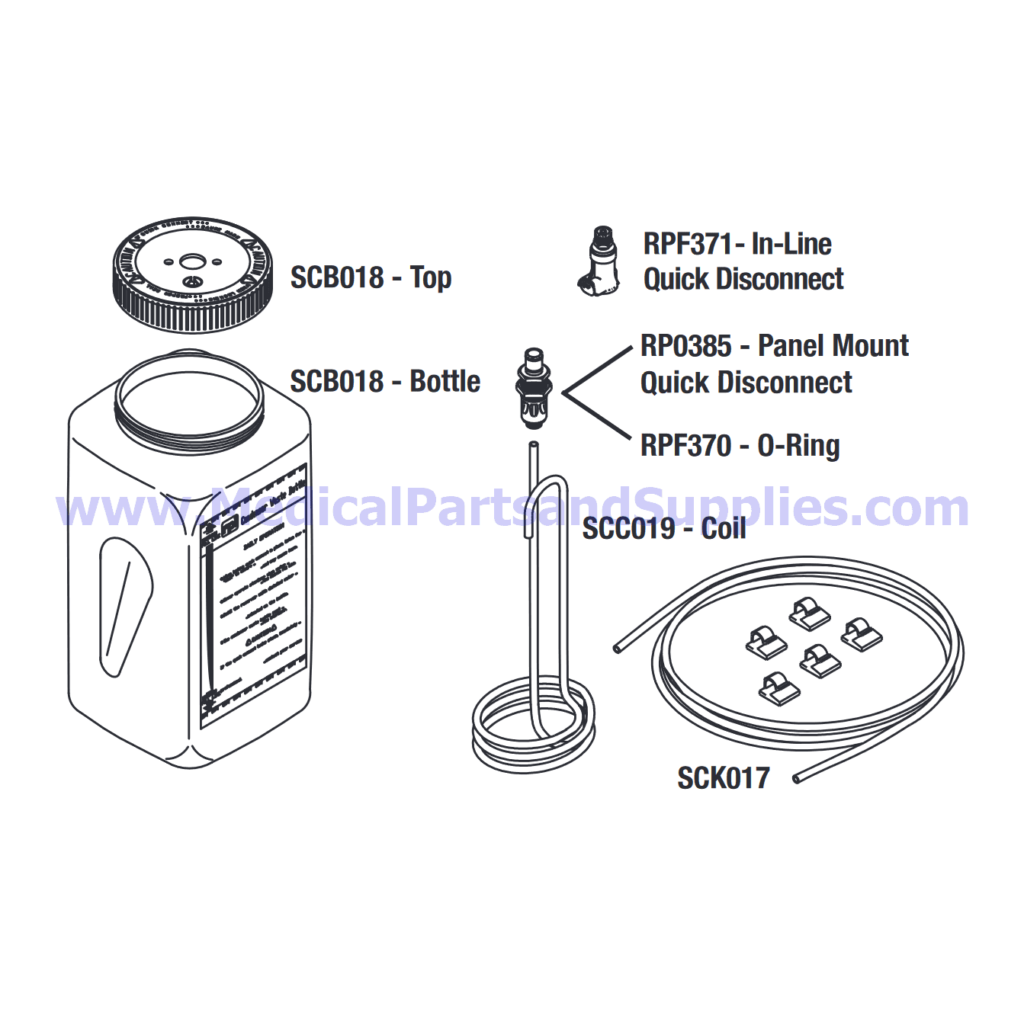 Condenser Waste Bottle Kit, Part SCK016 (OEM Part 01-100812S)