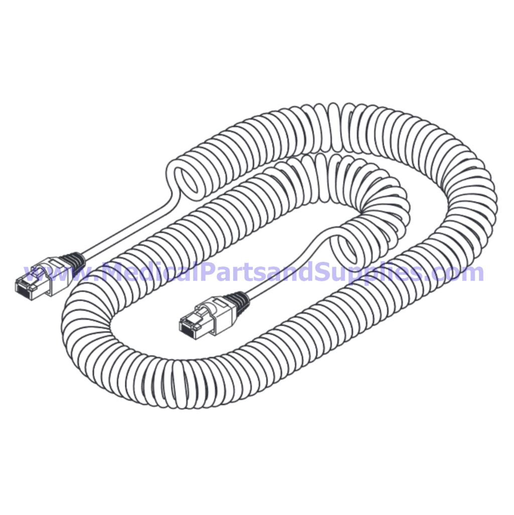 Hand Control Coiled Cord, Part MIC251 (OEM Part 015-0839-00)
