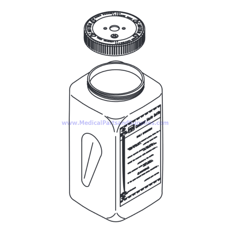 Condenser Waste Bottle With Lid, Part SCB018 (OEM Part 01-100724S)