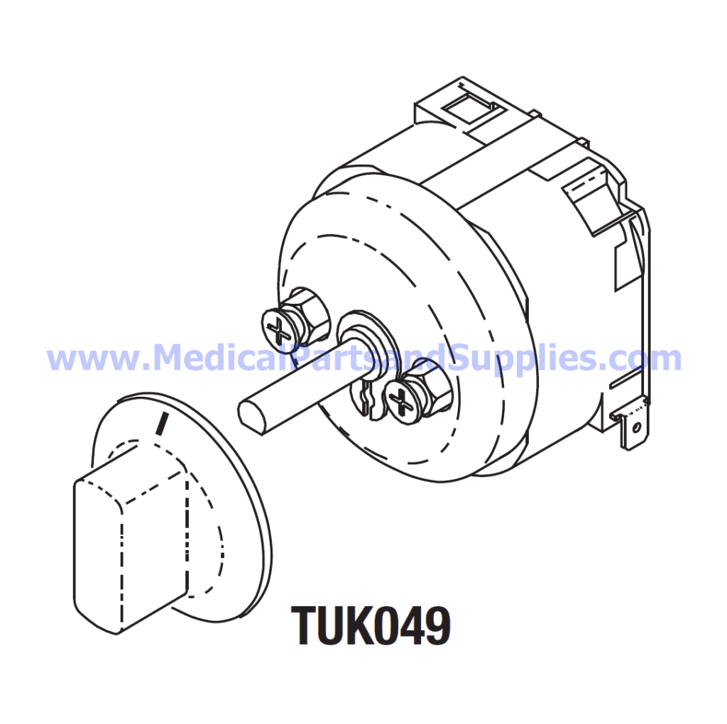 Timer (60 Minute) for Tuttnauer® Manual Autoclaves, Part TUT008 (OEM Parts 01910011 and 01910005)