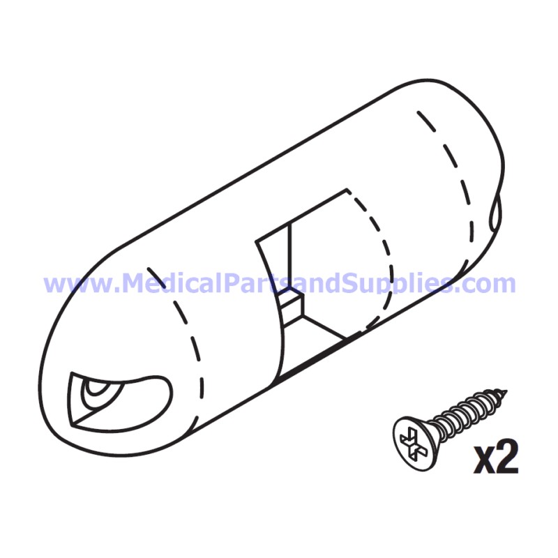 Bottom Hand Control End Cap, Part MIC173 (OEM Part 053-0256-00 and 053-0526-00)