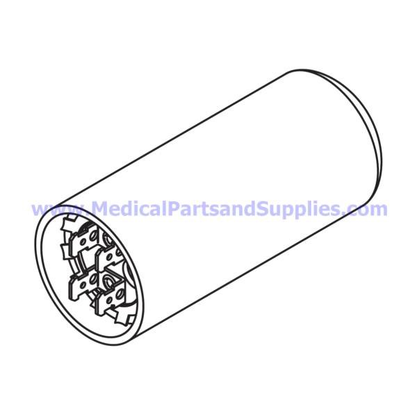 Capacitor for the Midmark-Ritter® 411 (75L), Part MIC219 (OEM Part 015-0437-02)