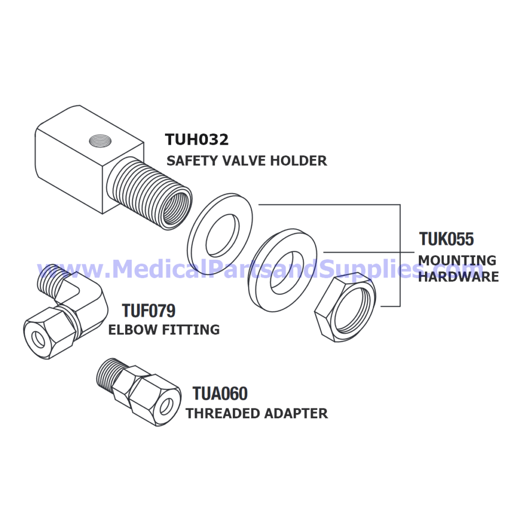 Safety Valve Holder, Part TUH032 (OEM Part CT841020)