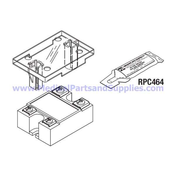 Solid State Relay (Heater) for Tuttnauer® Automatic Autoclaves, Part TUR104 (OEM Part 04400338)