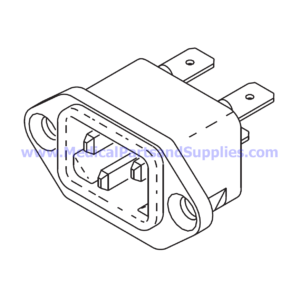 AC Inlet Receptacle, Part RPR583 (OEM Part 02819993)