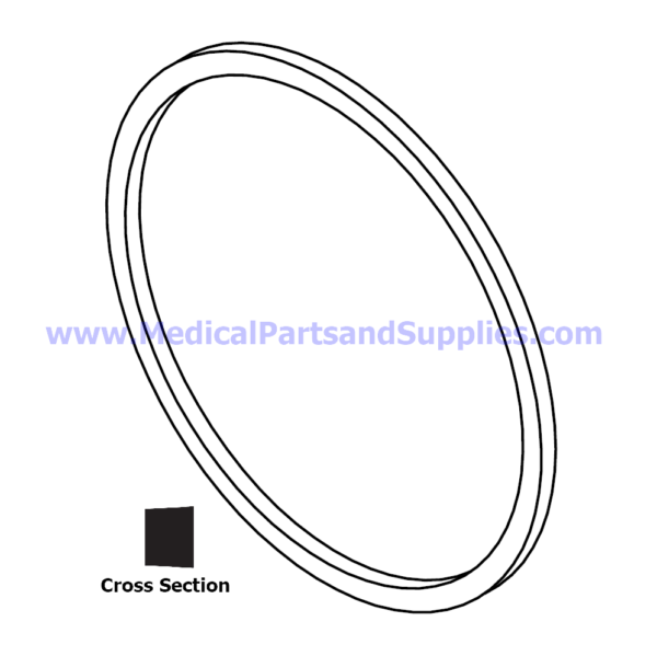 Door Gasket for the Tuttnauer® 3870 Series, Part TUG074 (OEM Part 02610019)