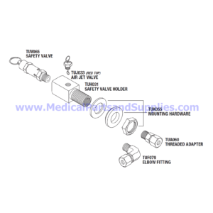 Safety Valve Holder Kit (40 PSI), Part TUK077