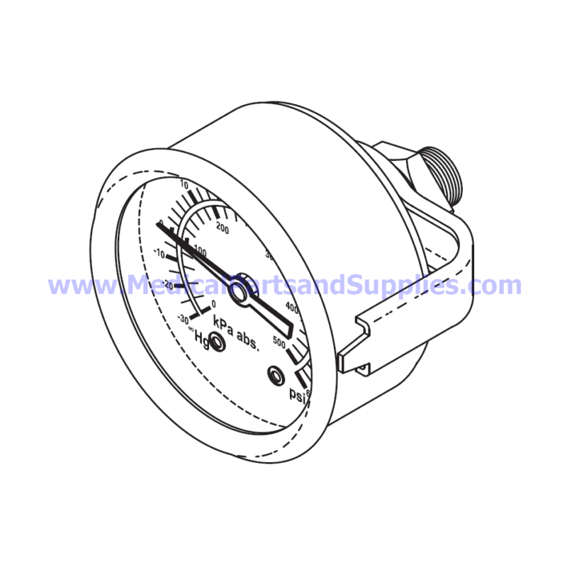 Pressure Gauge, Part TUG020 (OEM Part 02300012)