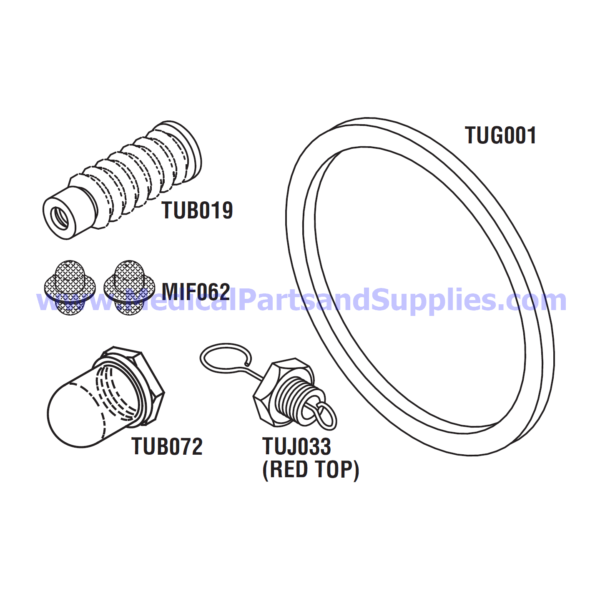 PM Kit with Door Gasket, Part TUK122