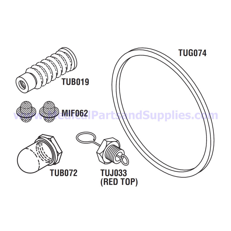 PM Kit with Door Gasket, Part TUK131 (OEM Part 02610019)