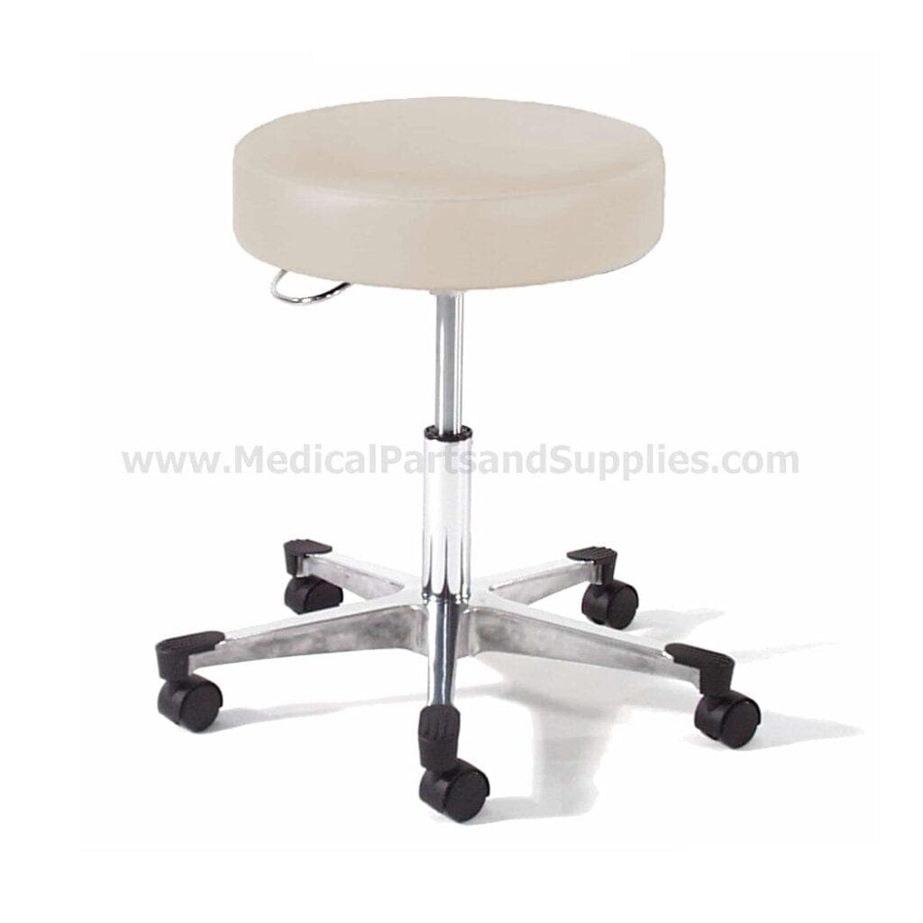 Hausted® 9702 Series Physician's Exam Stool w/ D-Handle Release and Brushed Aluminum Base