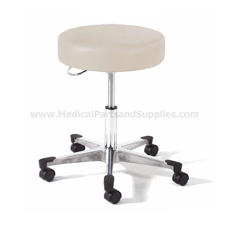 Hausted® 9702 Series Physician's Exam Stool w/ D-Handle Release and Brushed Aluminum Base