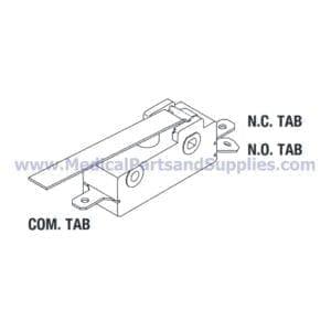 Micro Switch (Cherry E13 Black) for Tuttnauer® Manual Autoclaves, Part TUS013 (OEM Part 01910191)