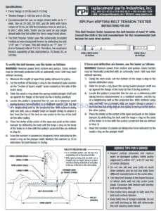 RPT954 Installation Instructions