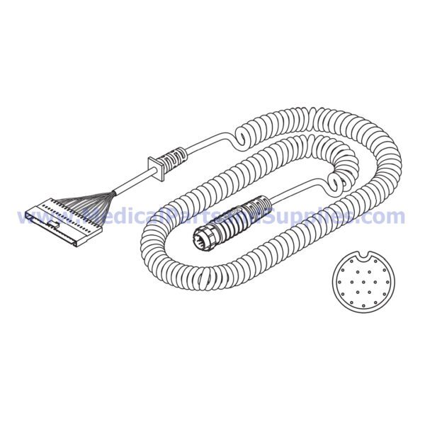 Hand and Foot Control Coiled Cord, Part MIC256 (OEM Part 015-1675-00)