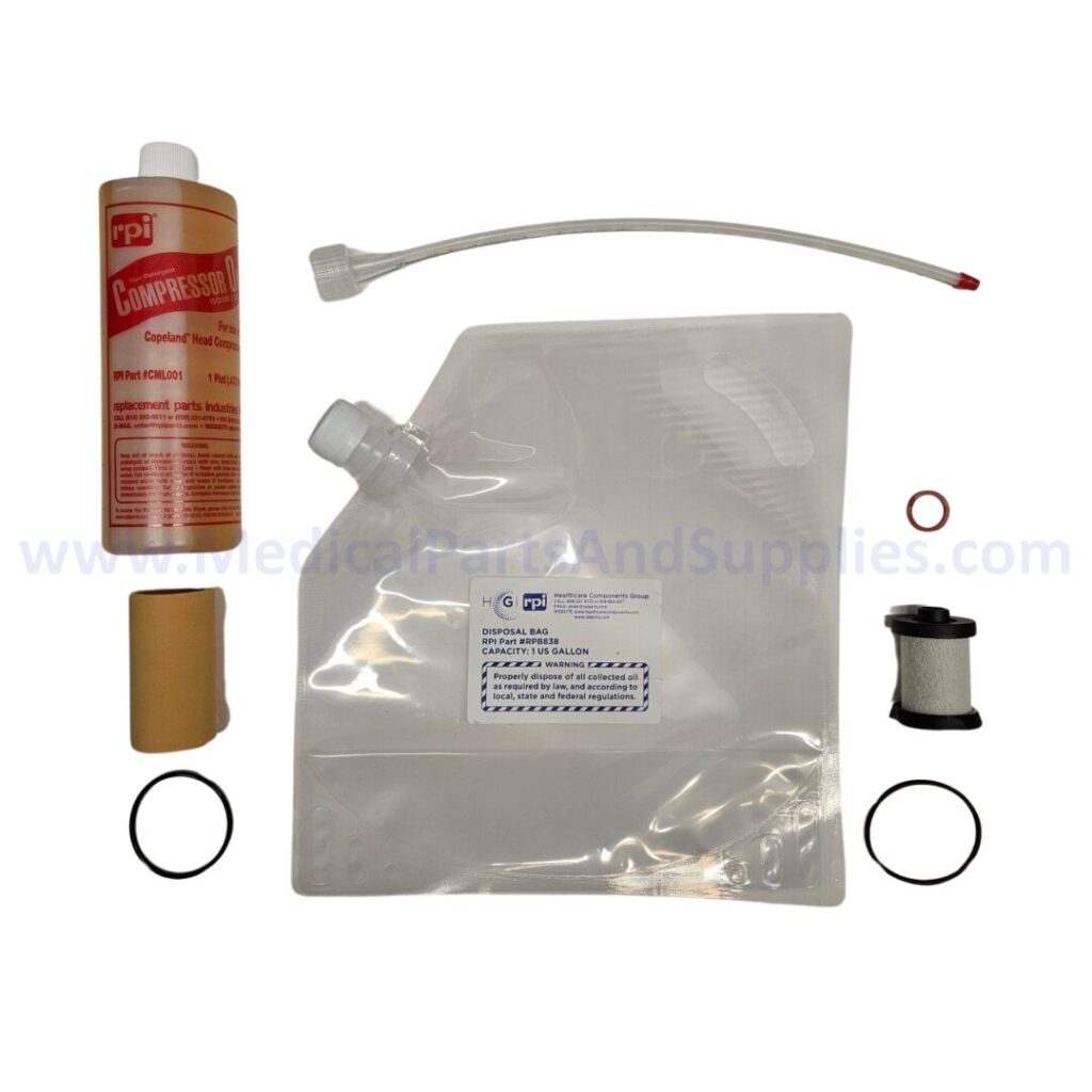 Compressor PM Kit for the Apollo by Midmark ALCSL22D, Part CMK167 (OEM Part 77000958 / ACA85400)