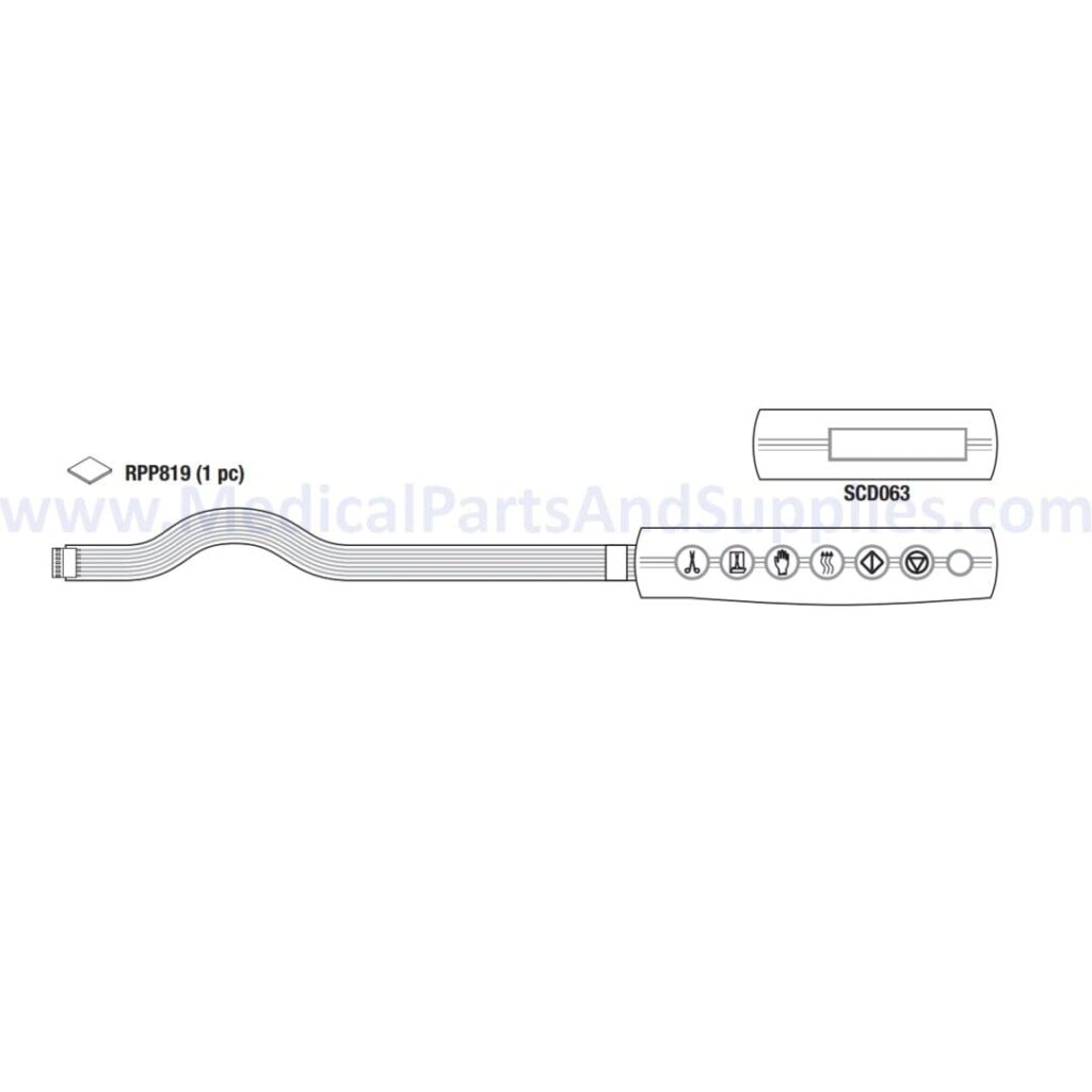Keypad for the SciCan® Statim® 2000, Part SCK041 (OEM Part #01-109680S)