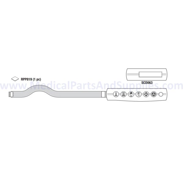 Keypad for the SciCan® Statim® 2000, Part SCK041 (OEM Part #01-109680S)