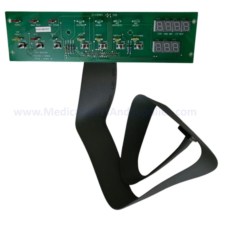 Display PC Board for the Midmark Ritter M9® Sterilizer, Part MIB115 (OEM Part #002-0369-02/015-0646-00 (Cable only)/002-0369-00 (Display PC Board only))