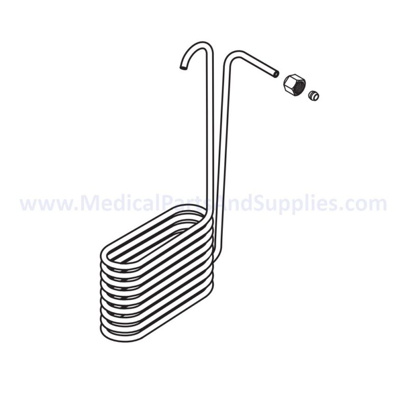 Condensation Coil for the Midmark Ritter M9® Sterilizer, Part MIC037(OEM Part #052-0173-00)