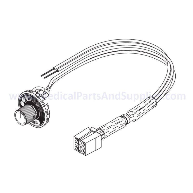 Dimmer Switch Assembly for the PELTON & CRANE LF II Dental Exam Light, Part PCA680 (OEM Part #001072)