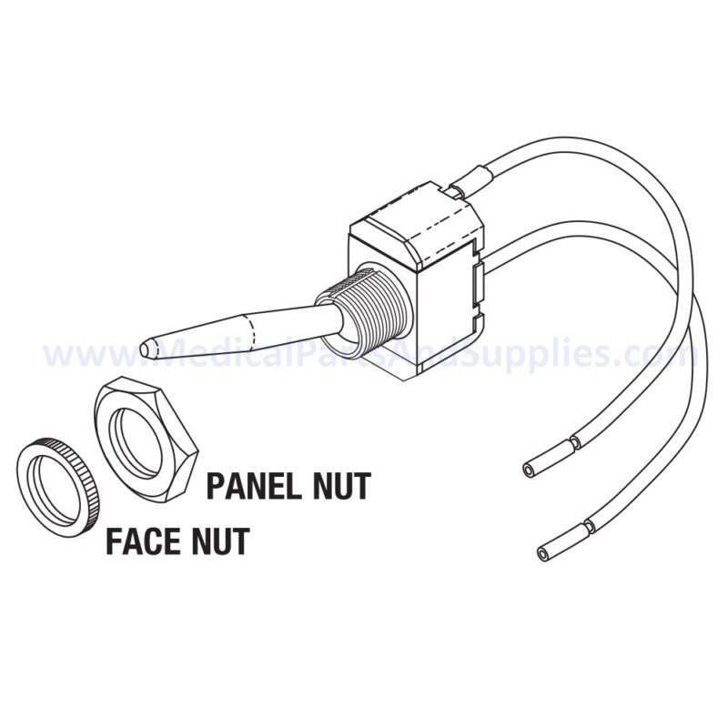 Power Switch for the PELTON & CRANE LF I Dental Exam Light, Part PCS604(OEM Part #3321853 / 007096)