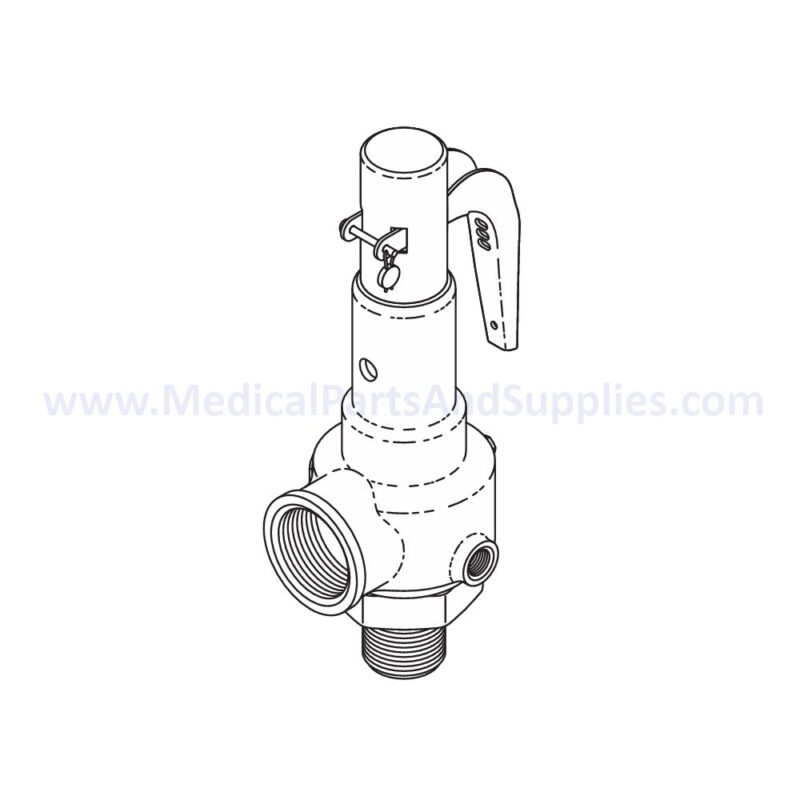 Safety Valve (40PSI) for the AMSCO/STERIS® Century V148, Part CSV086 (OEM Part 56916/150828-478/93921-266)